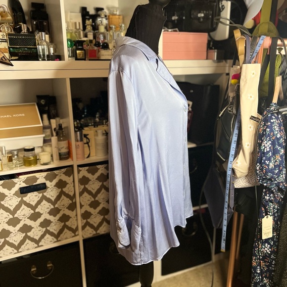 MNG MANGO  Matte Satin Button Up Blouse - Picture 4 of 10